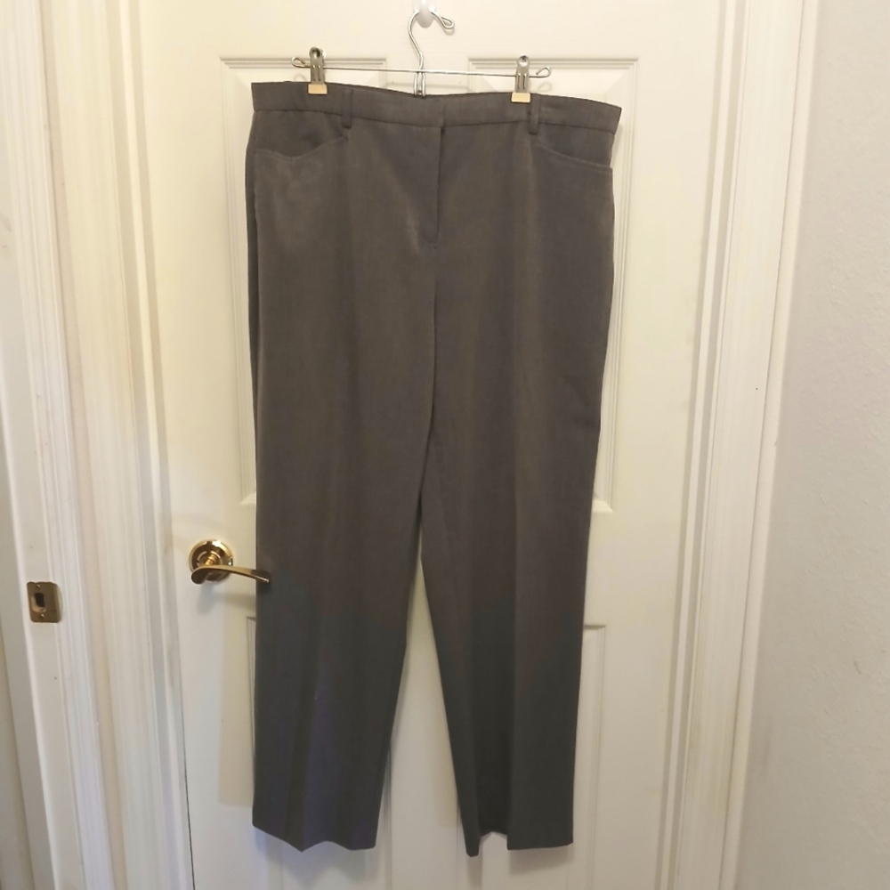 Briggs New York Slacks Trousers Pants Women's Size 18 Gray